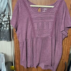 Sonoma plum colored baby doll shirt